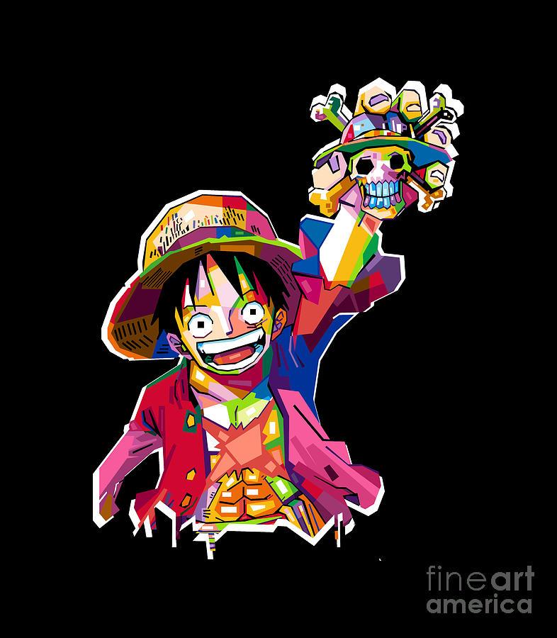Mugiwara Luffy one piece anime from japan 21857989 Vector Art at Vecteezy