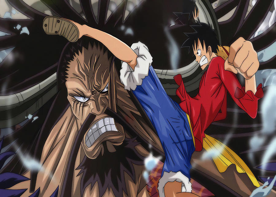 Monkey D. Luffy One Piece Kaido Monkey D L Digital Art by Cheadle Bell