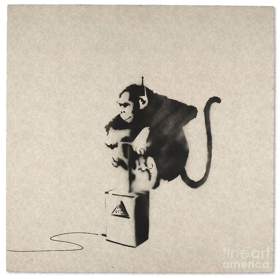 Banksy Mixed Media - Monkey Detonator by Banksy