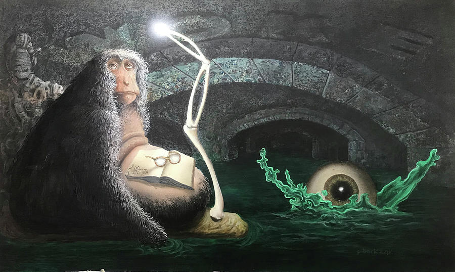 Monkey Mind Painting by Peter Bartczak
