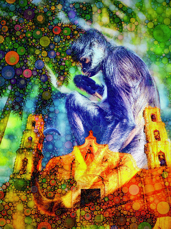 Monkey Philosopher Digital Art by Skip Hunt