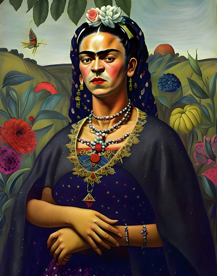 Monna Lisa By Kahlo Digital Art By Creative Heaven - Fine Art America