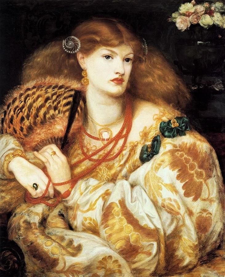 Vanna Painting - Monna Vanna by Dante Gabriel Rossetti