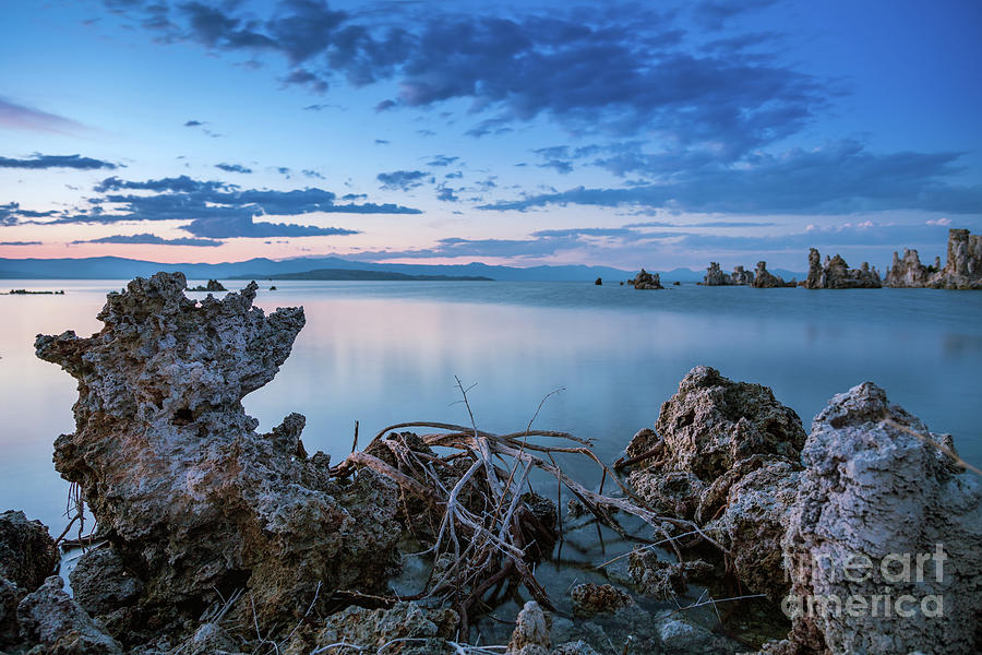 Mono Lake after sunset Photograph by Olivier Steiner