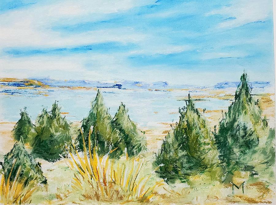 Mono Lake, CA Painting by Maria Langgle