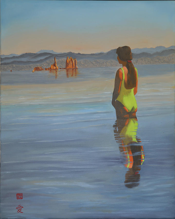 Mono Lake California Painting by Thu Nguyen