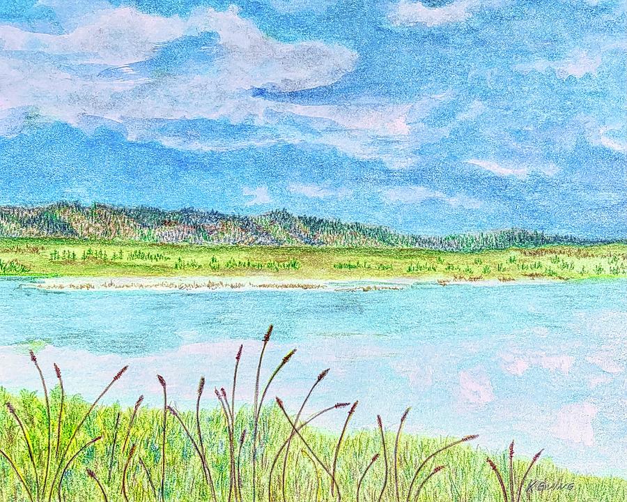 Mono Lake Painting by Kirsten Giving