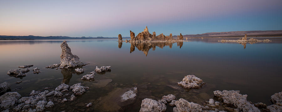 Mono Lake Panorama Photograph by Wolfgang Wörndl