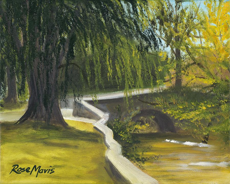 Monocacy Painting - Monocacy Bridge by Rose Mavis Monocacy Painting - Monocacy Bridge by Rose Mavis