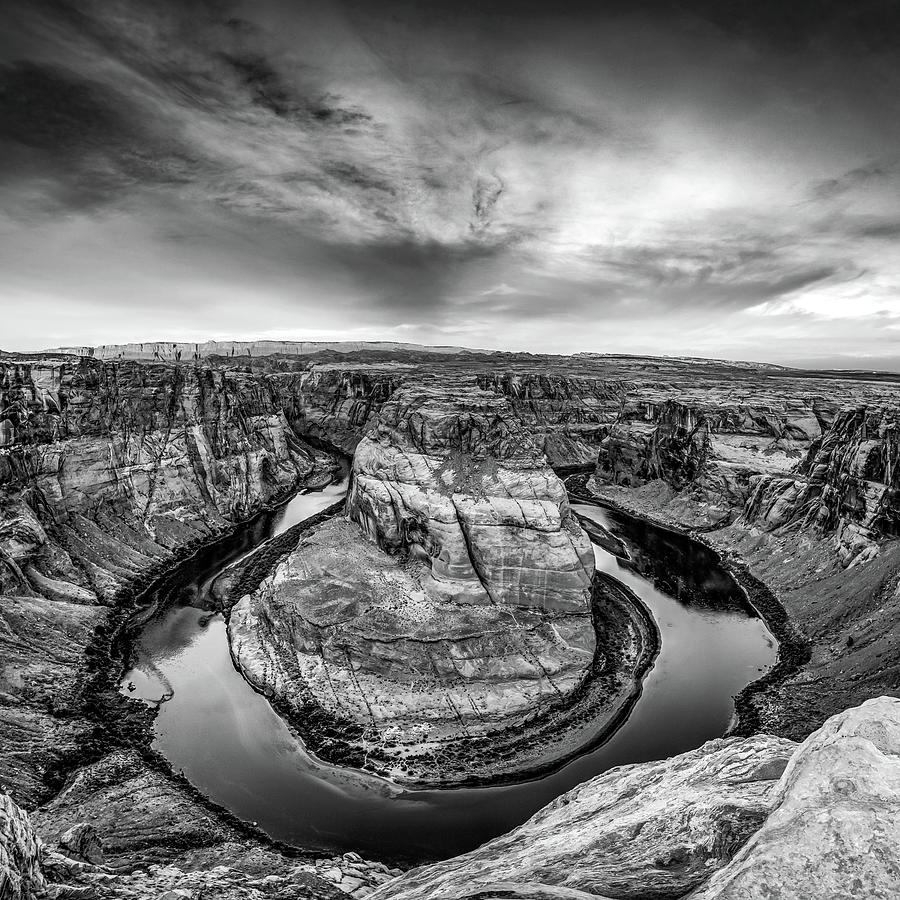 Grand Canyon National Park Photograph - Monochromatic Sunrise at Horseshoe Bend by Gregory Ballos