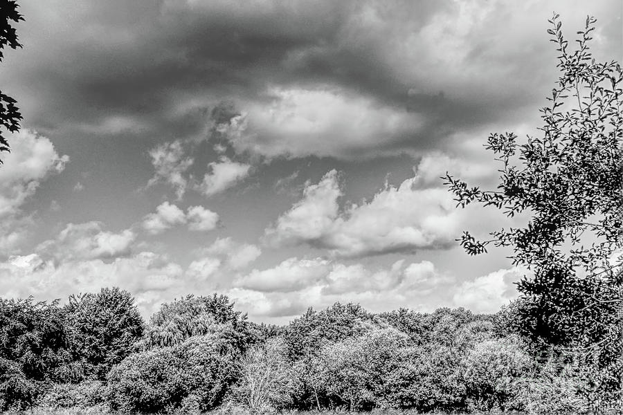 Monochrome Clouds Photograph
