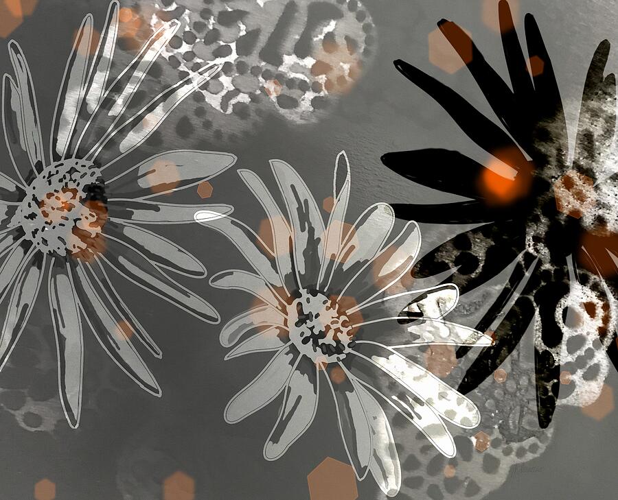 Monochrome Daisy Shadows Bokeh Drawing by Joan Stratton Monochrome Daisy Shadows Bokeh Drawing by Joan Stratton