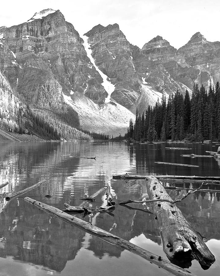 Monochrome Gray in Banff Photograph by Frozen in Time Fine Art Photography