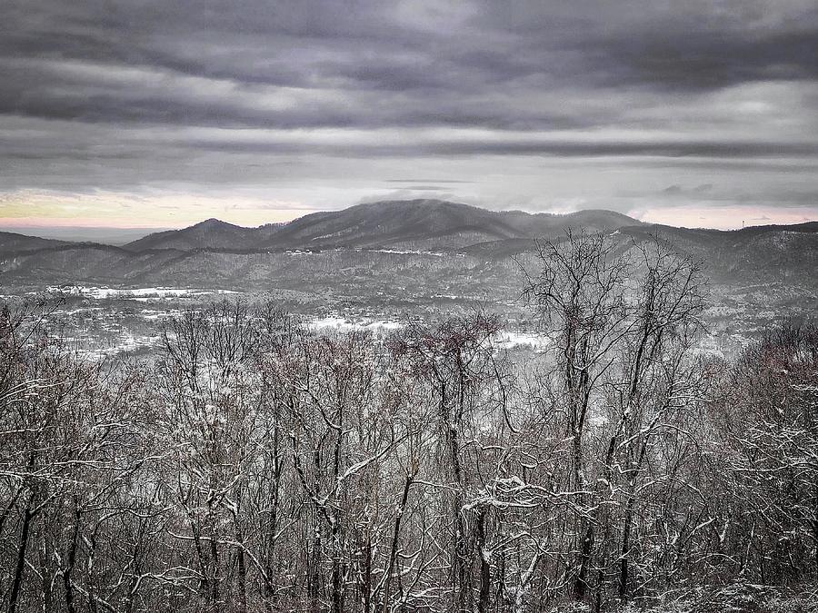 Monochrome Mountains in Winter Photograph by Deb Beausoleil