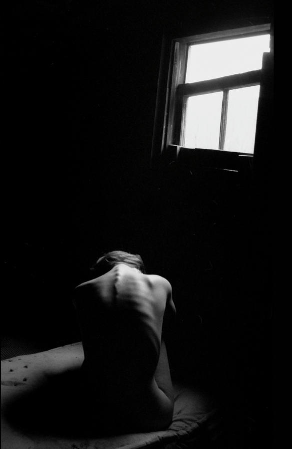 Monochrome Nude Beneath a Window  Photograph by Wayne King