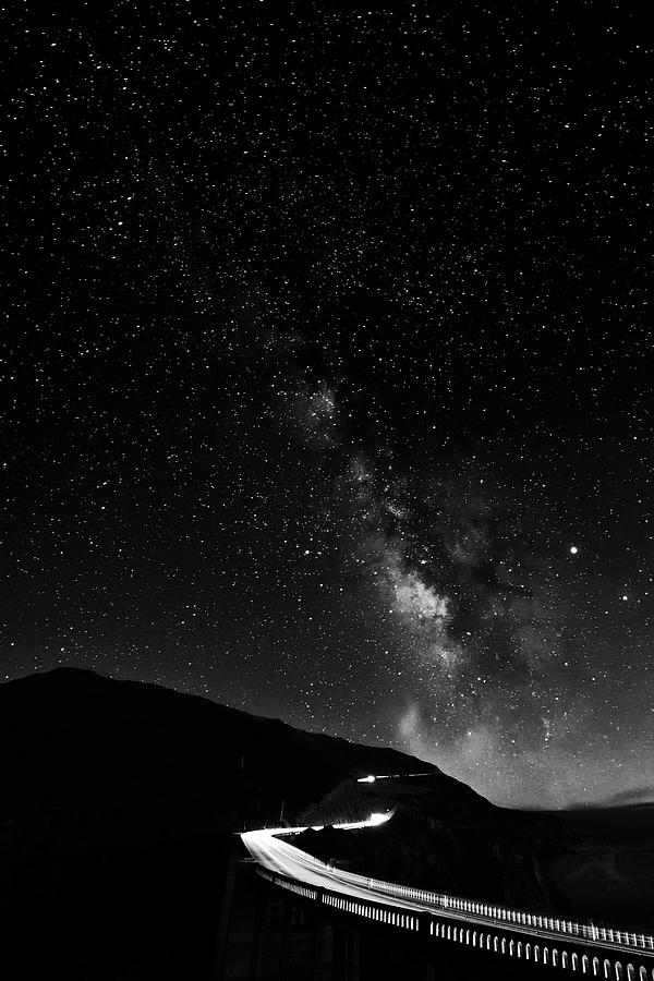 Monochrome shot of Milkyway Photograph by Amazing Action Photo Video