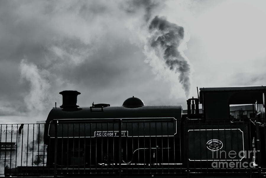 Monochrome steam train Photograph by Pics By Tony