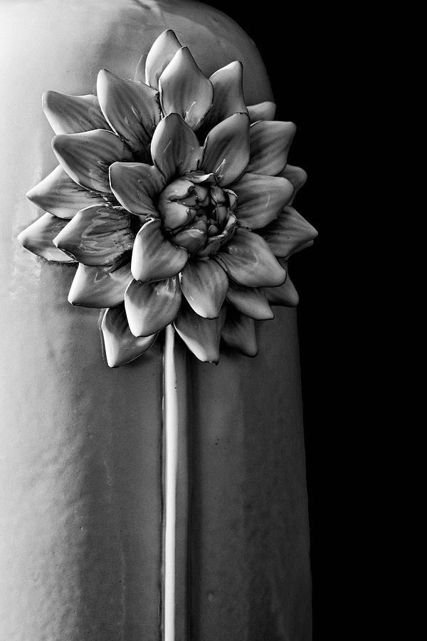 Monochrome View of Vase Detail Photograph by Charles Floyd