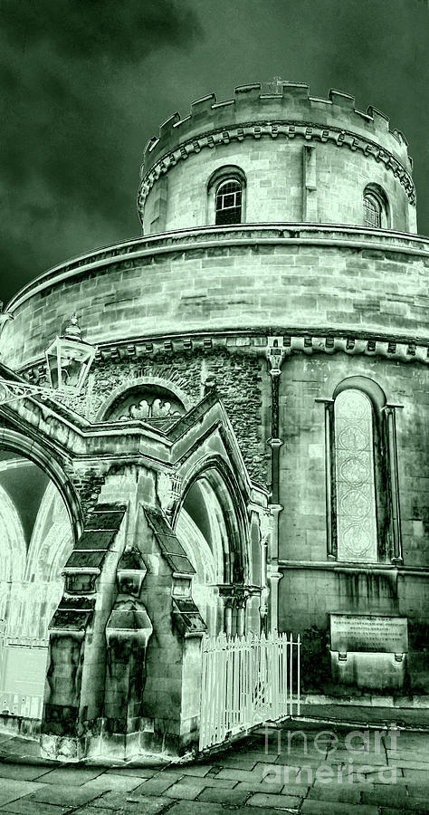 Monochromish London Temple Church  Photograph by Sea Change Vibes