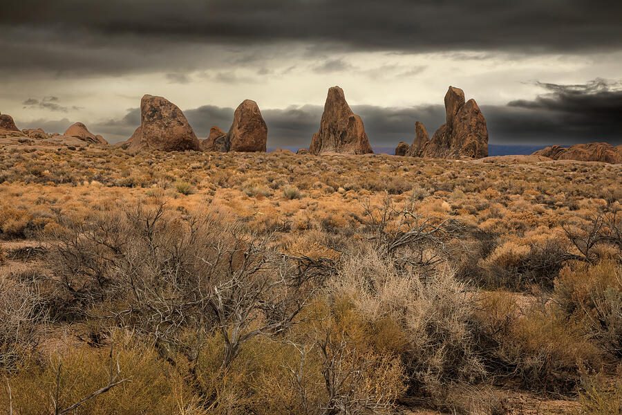 Monoliths in the Alabama Hills Photograph by Lindley Johnson