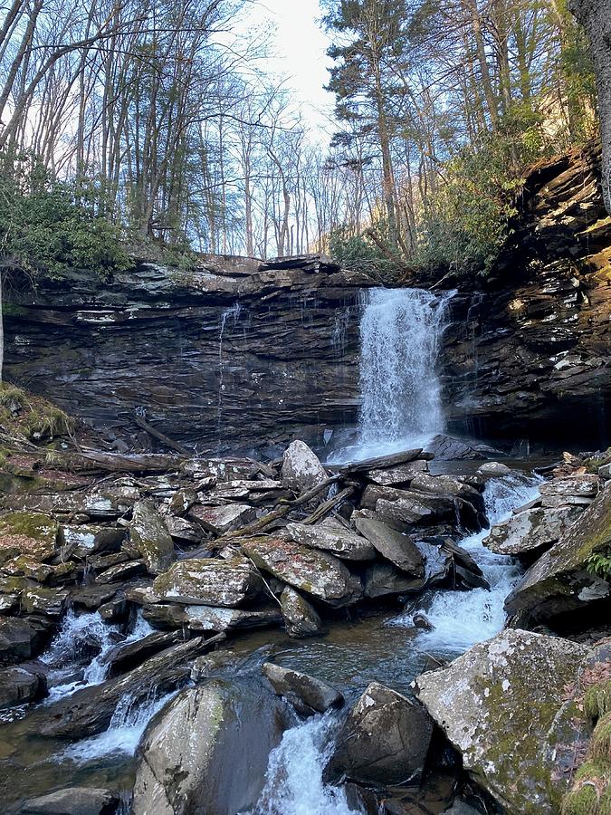 Monongahela National Forest Waterfall Digital Art by Sean Collins