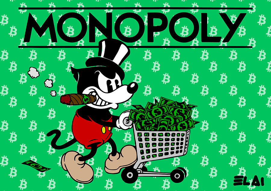 Monopoly Mouse GREEN Digital Art by Elai