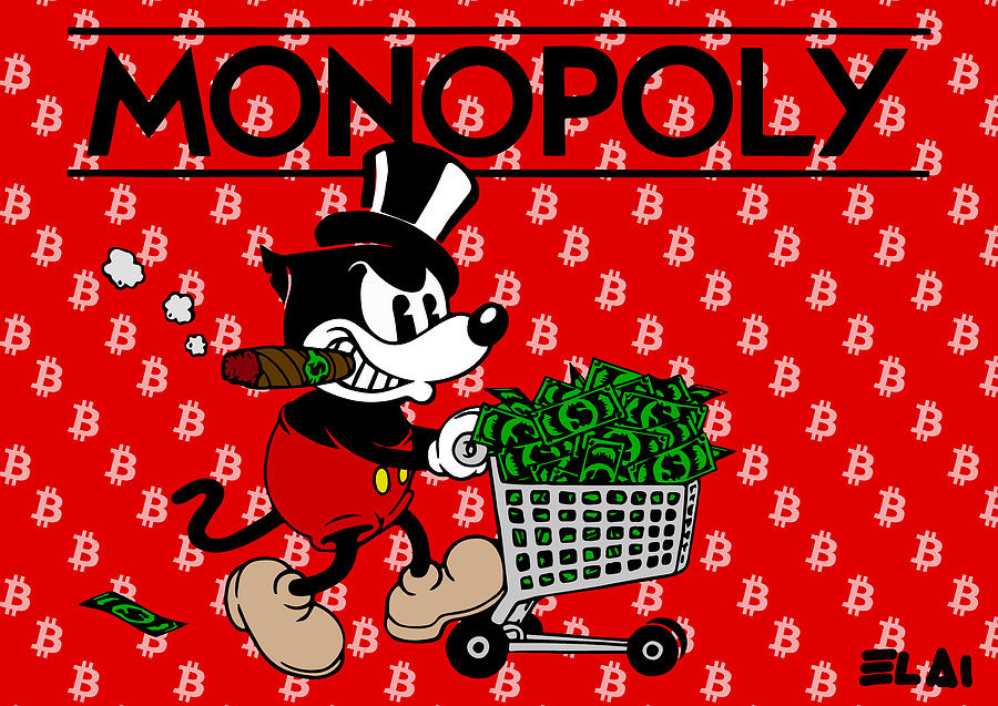 Monopoly Mouse RED Digital Art by Elai - Pixels