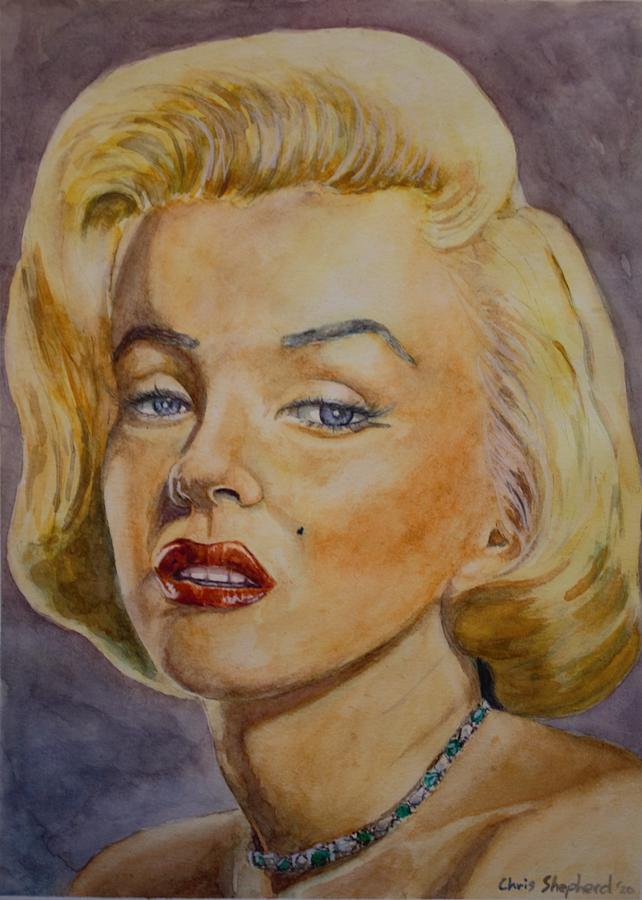 Marilyn Monroe Painting by Chris Shepherd - Fine Art America