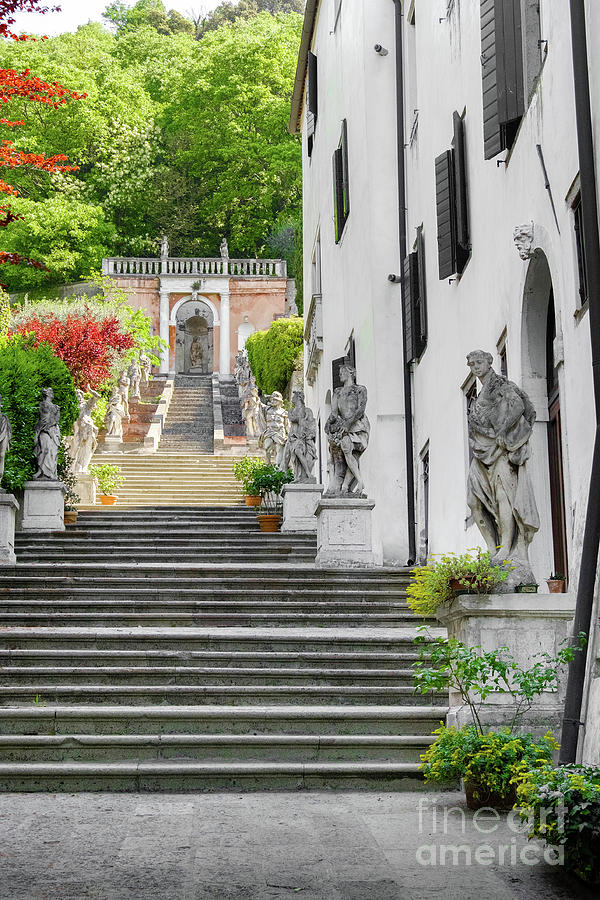 Monselice Padova Veneto villa nani mocenigo steps  Photograph by Luca Lorenzelli