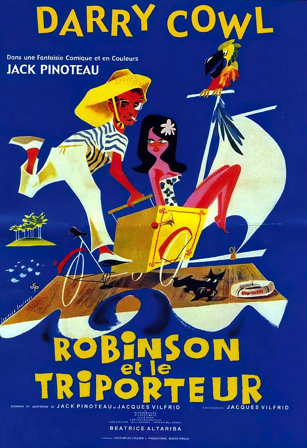 monsieur Robinson Crusoe, 1960, France Mixed Media