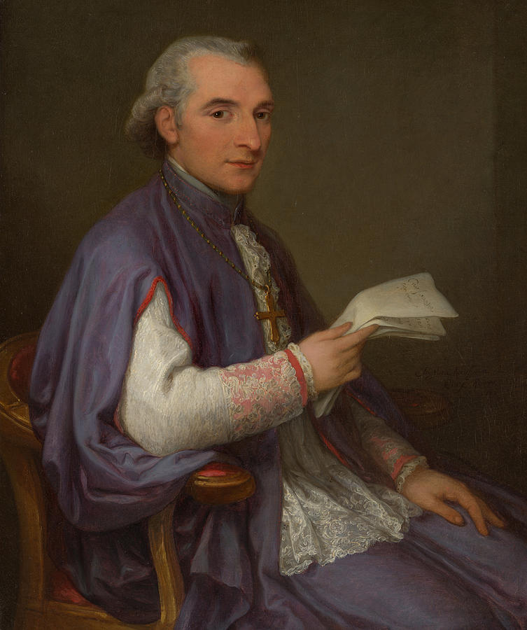 Monsignor Giuseppe Spina Painting by Angelica Kauffmann