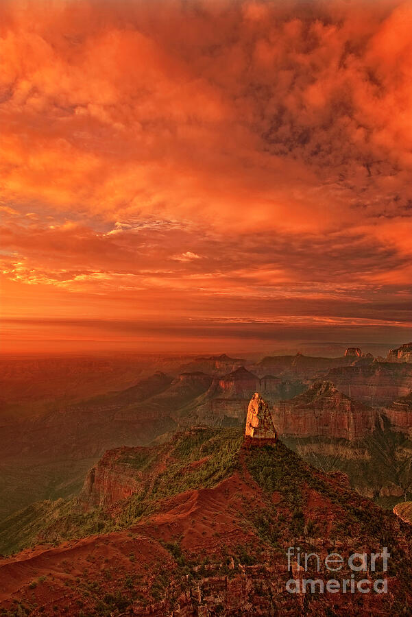 Monsoon Clouds Over North Rim Grand Canyon National Park Photograph by Dave Welling