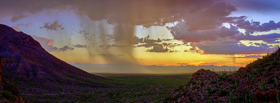 Monsoon Majesty Over Gates Pass, Tucson AZ Photograph by Chris Anson