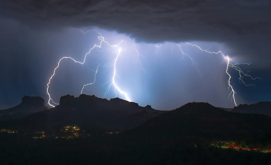 Monsoon Over Red Rock State Park Photograph by Heber Lopez