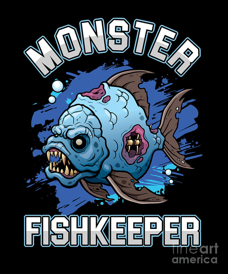 Monster Fishkeeper Fish Keeper Aquascaper Aquascaping Hobbyist Fish Tank  Aquarium by Thomas Larch
