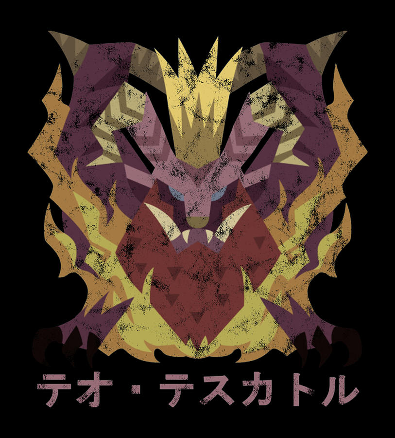 Monster Hunter World Teostra Kanji Icon Digital Art by Gene Bradford