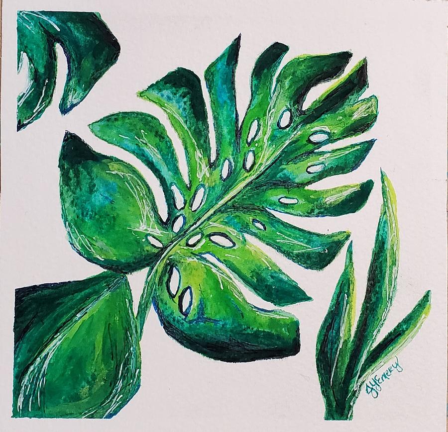 Monstera Painting By Jennifer Emery - Fine Art America