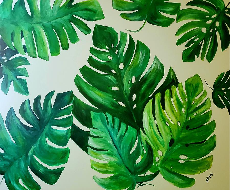 Monstera Painting by Jennifer Emery - Fine Art America