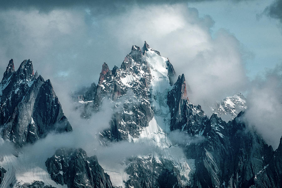 Mont Blanc massif in spring Photograph by Benoit Bruchez
