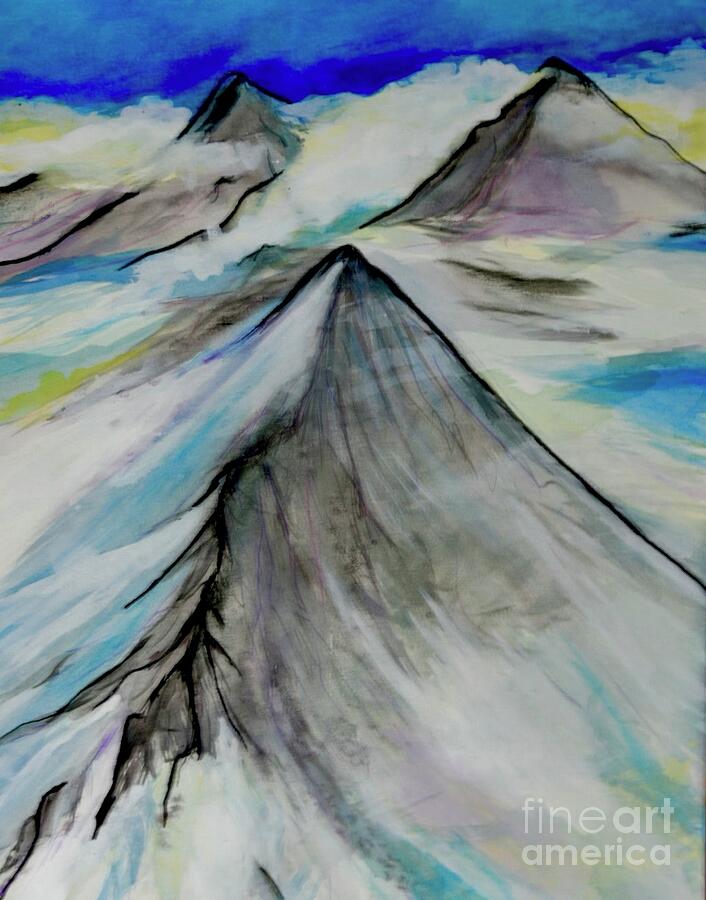 Mountain Painting - Mont hielo 3 by Albert Algianny