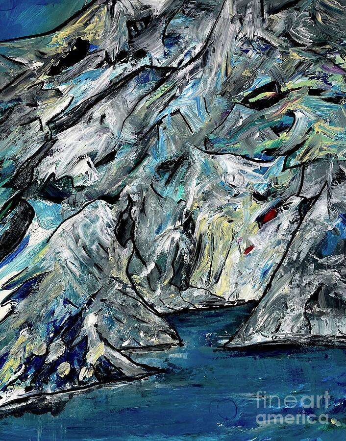Abstract Painting - Mont hielo 4 by Albert Algianny