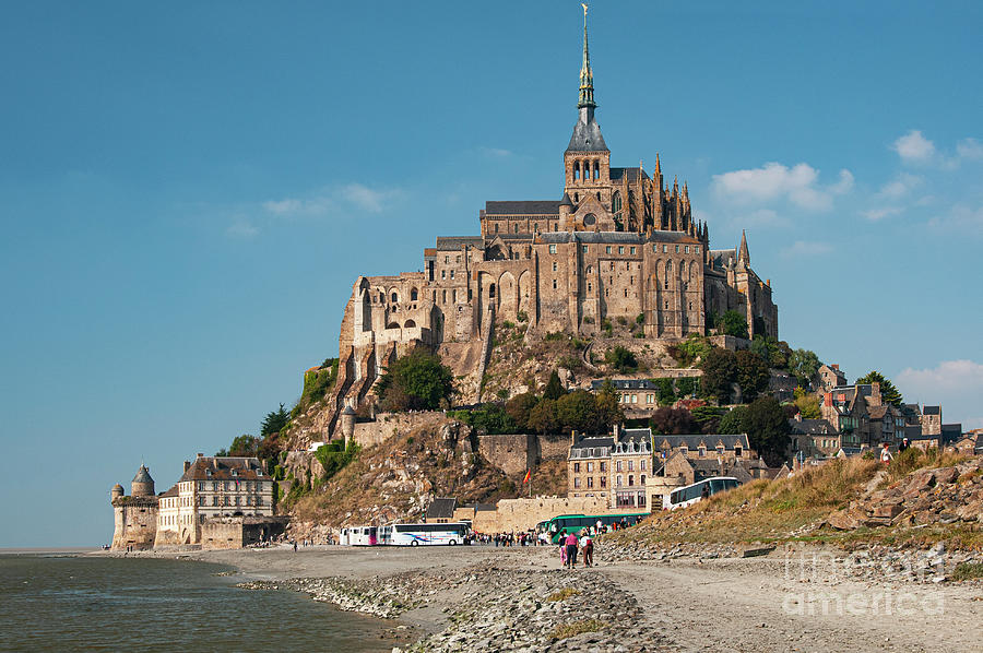 Mont Saint-Michel Abbey and Village Photograph by Bob Phillips - Fine ...