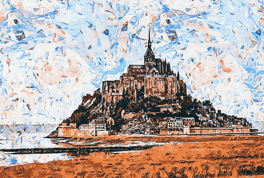 Mont Saint Michel, France - 01 Painting by AM FineArtPrints