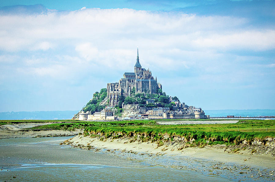 Mont-Saint-Michel from La Caserne Photograph by Douglas Wielfaert