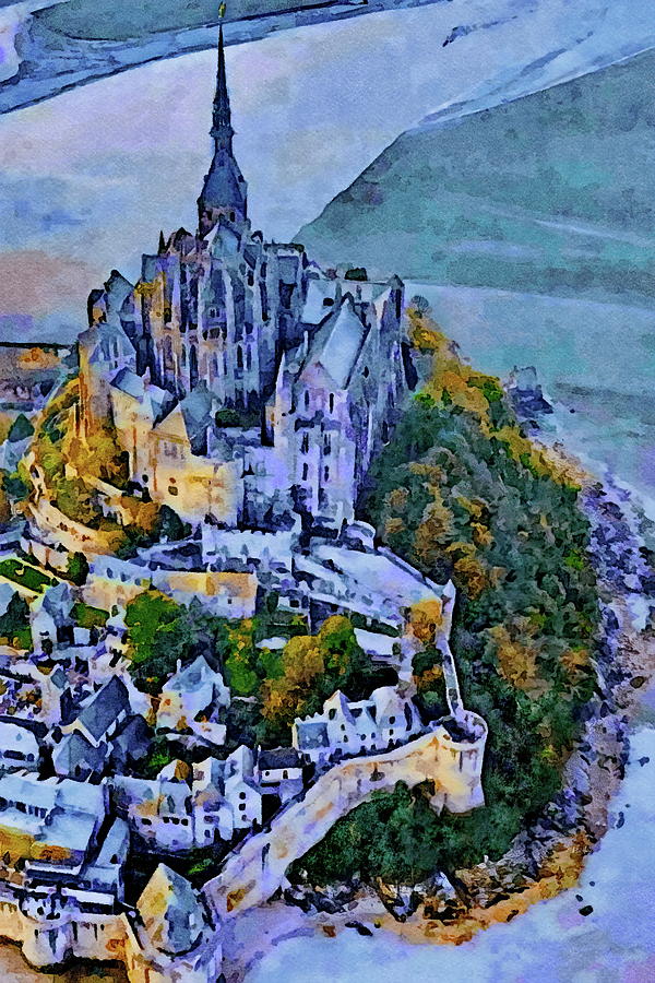 Mont Saint Michel Normandy Digital Art by Russ Harris