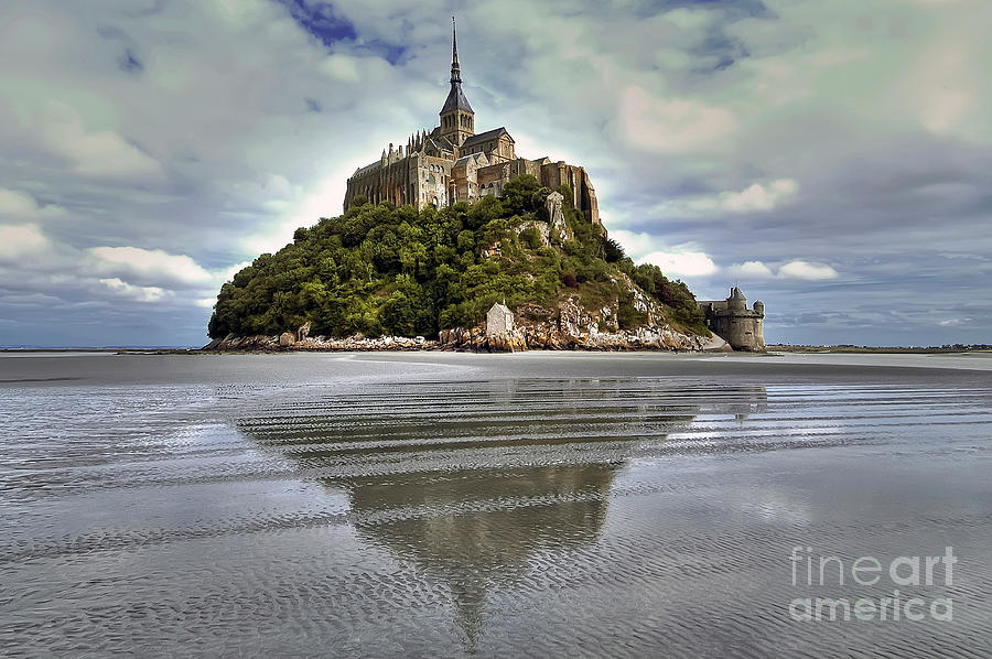 Mont Saint Michel Viewed by the Bay - France Photograph by Paolo Signorini