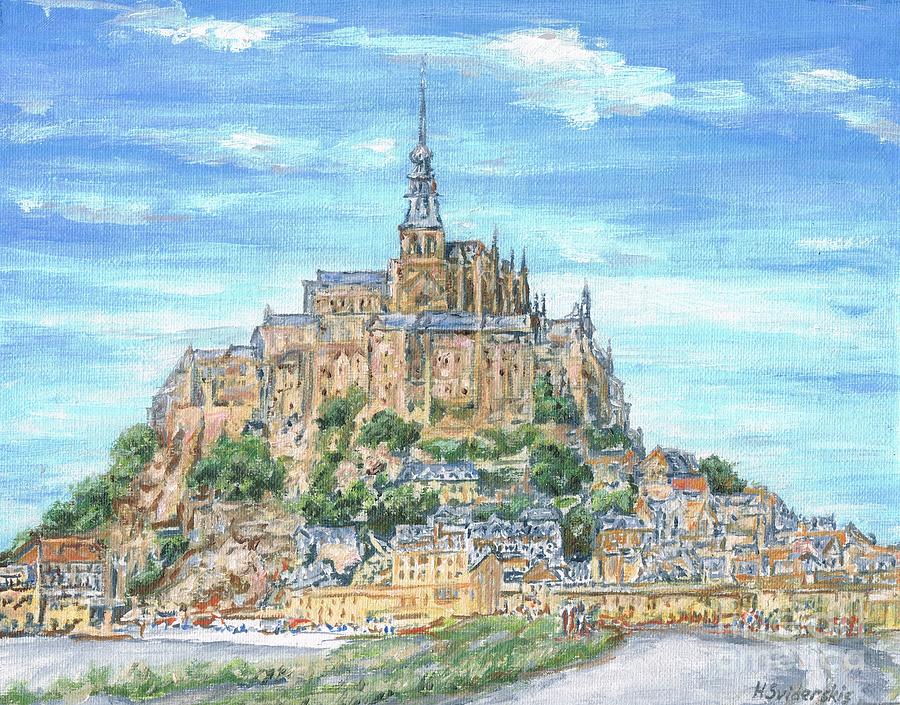 Mont Saint-michele, France Painting