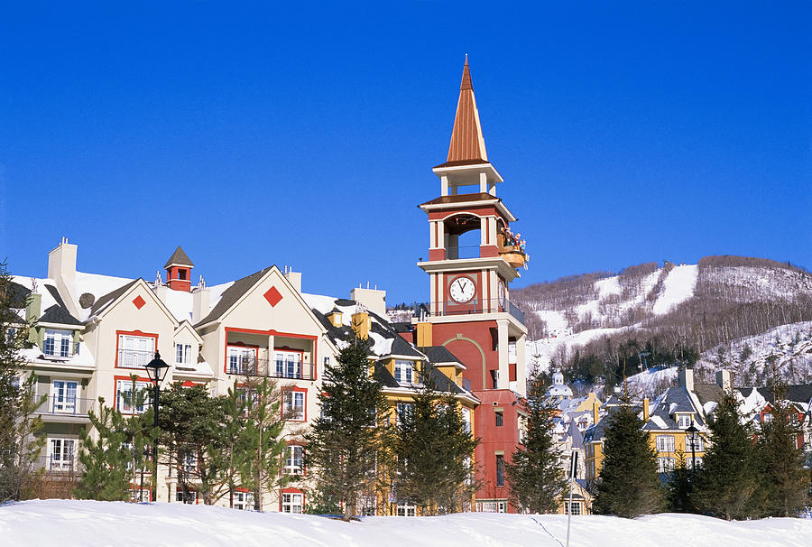 Mont Tremblant Resort Village, Laurentians, Quebec, Canada Photograph by Perry Mastrovito