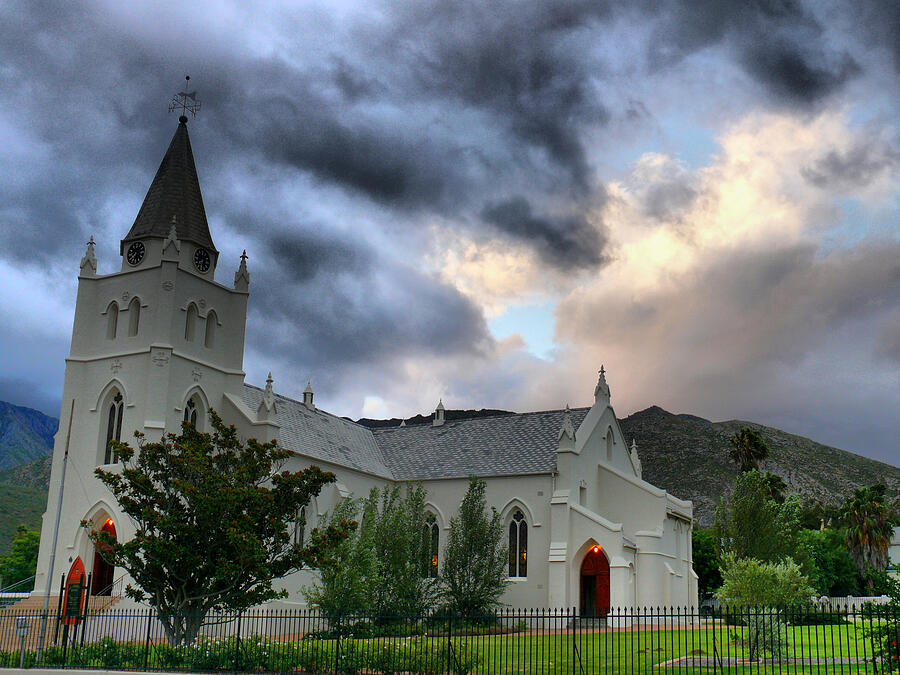 Montagu church with storm clouds Photograph by Richard Fairless