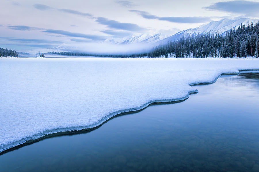 Montana January Blue Hour Photograph by Matt Hammerstein